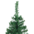 vidaXL Künstlicher Eck-Weihnachtsbaum Grün 120 cm PVC
