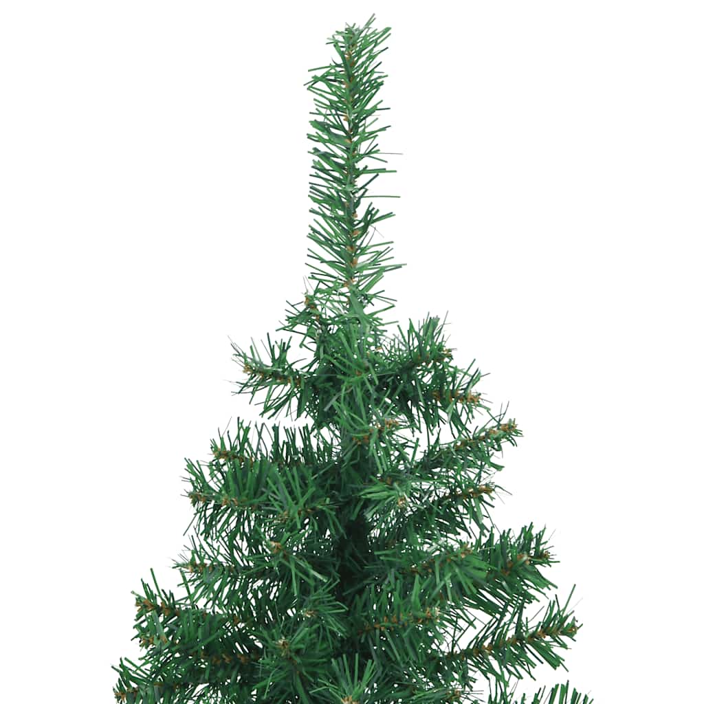 vidaXL Künstlicher Eck-Weihnachtsbaum Grün 120 cm PVC