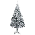 vidaXL Künstlicher Weihnachtsbaum Beschneit Grün 300 cm PVC