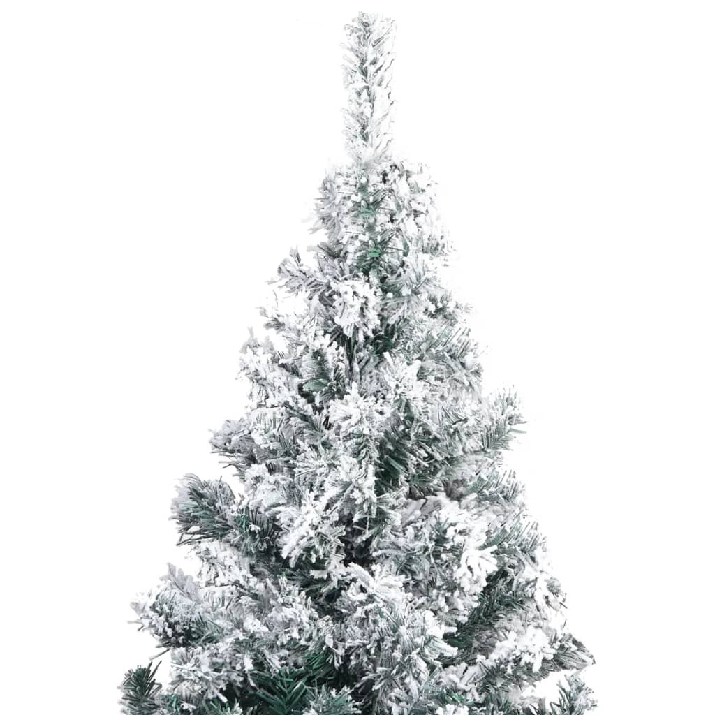 vidaXL Künstlicher Weihnachtsbaum Beschneit Grün 300 cm PVC