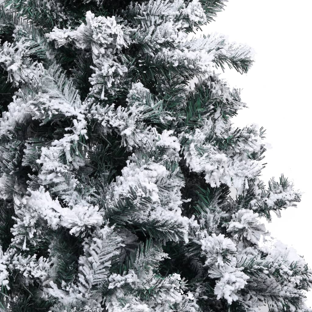 vidaXL Künstlicher Weihnachtsbaum Beschneit Grün 300 cm PVC