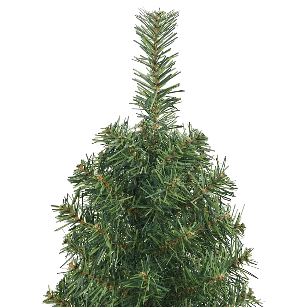 vidaXL Künstlicher Weihnachtsbaum Schlank mit Ständer Grün 120 cm PVC