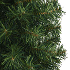 vidaXL Künstlicher Weihnachtsbaum Schlank mit Ständer Grün 120 cm PVC