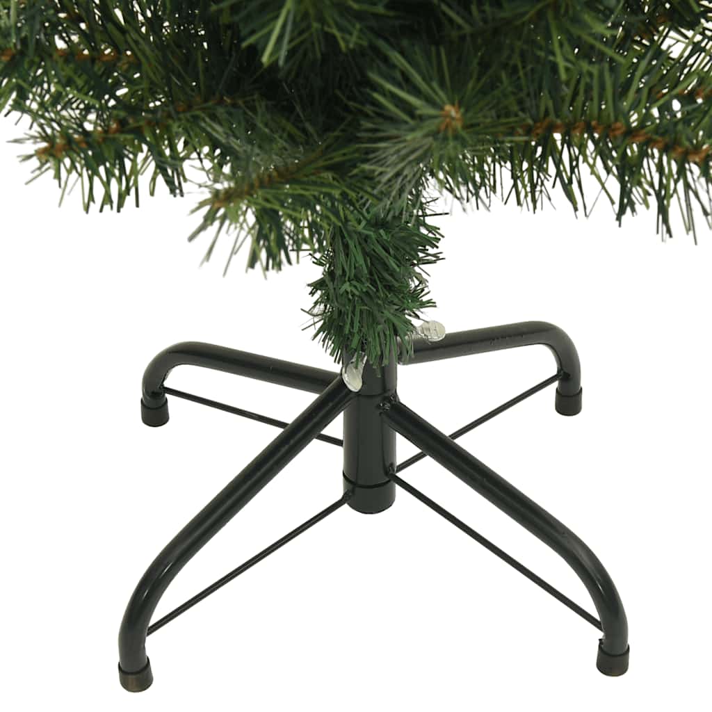 vidaXL Künstlicher Weihnachtsbaum Schlank mit Ständer Grün 120 cm PVC
