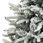 vidaXL Künstlicher Weihnachtsbaum Beschneit Grün 150 cm PVC PE