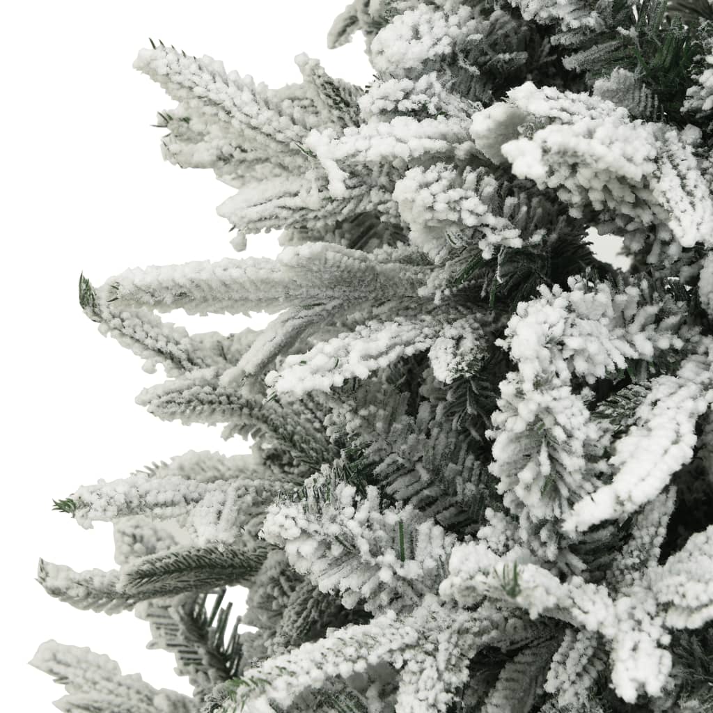 vidaXL Künstlicher Weihnachtsbaum Beschneit Grün 150 cm PVC PE