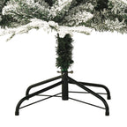 vidaXL Künstlicher Weihnachtsbaum Beschneit Grün 150 cm PVC PE
