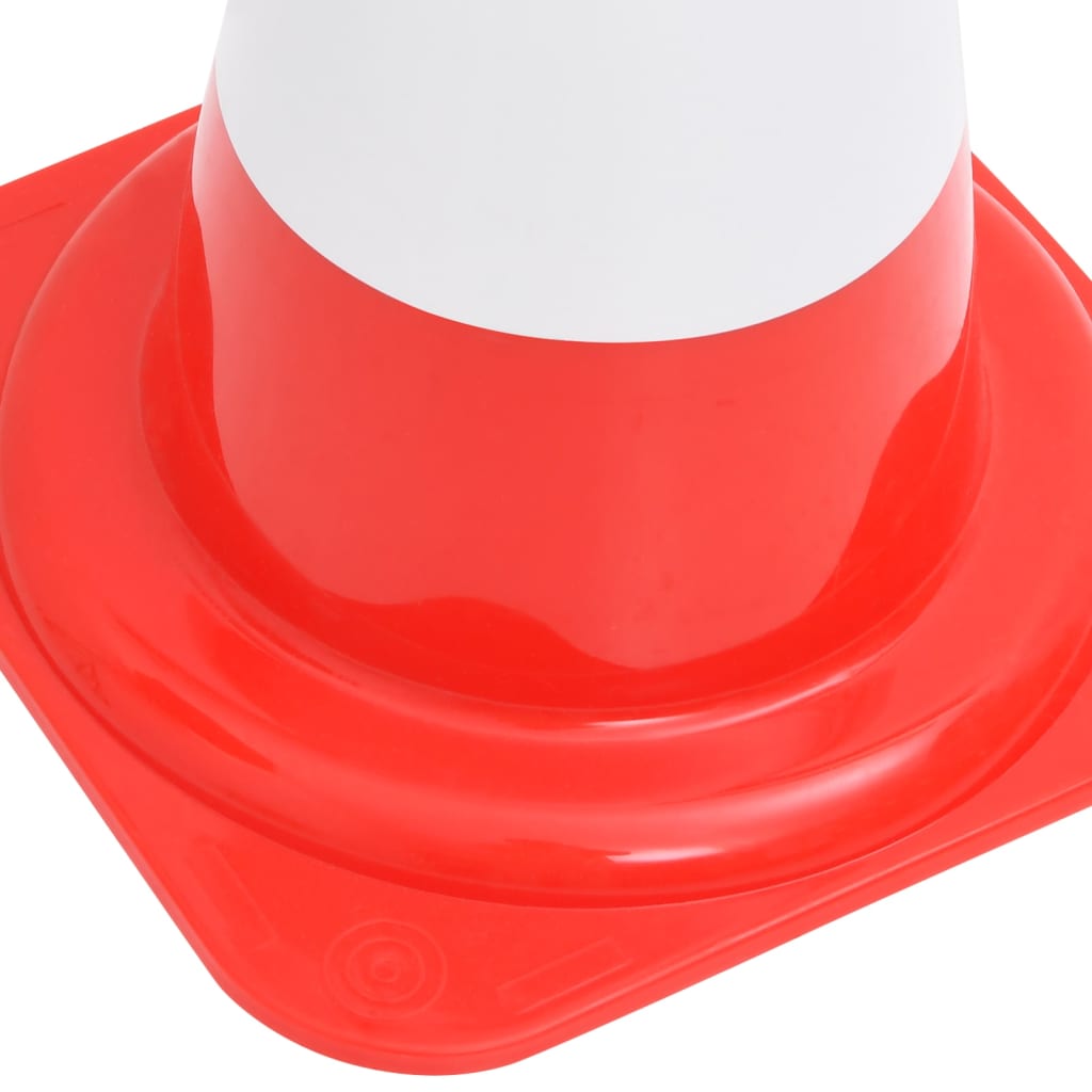 vidaXL Reflektierende Verkehrskegel 20 Stk. Rot und Weiß 50 cm