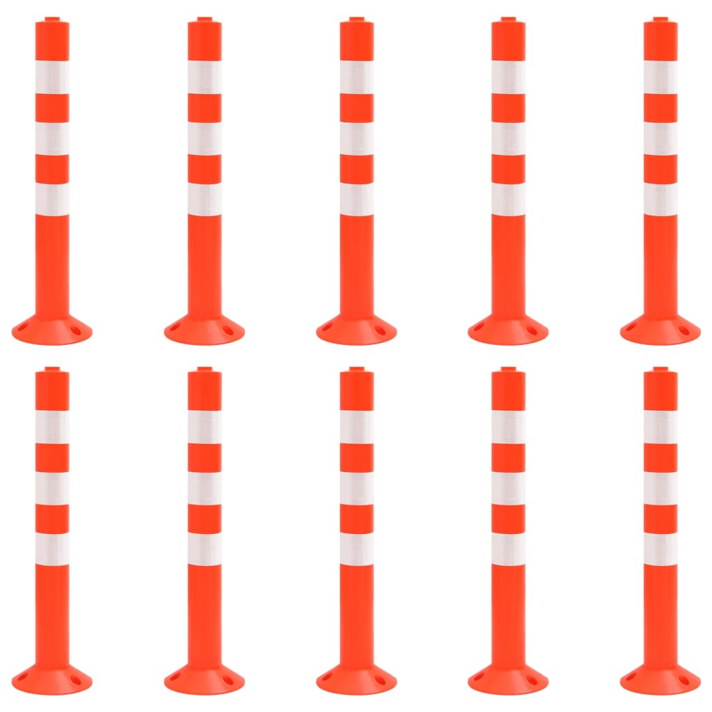 vidaXL Absperrpfosten 10 Stk. 75 cm PE