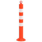 vidaXL Absperrpfosten 10 Stk. mit Kette 75 cm PE