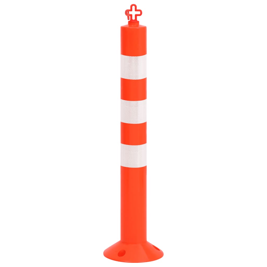 vidaXL Absperrpfosten 10 Stk. mit Kette 75 cm PE