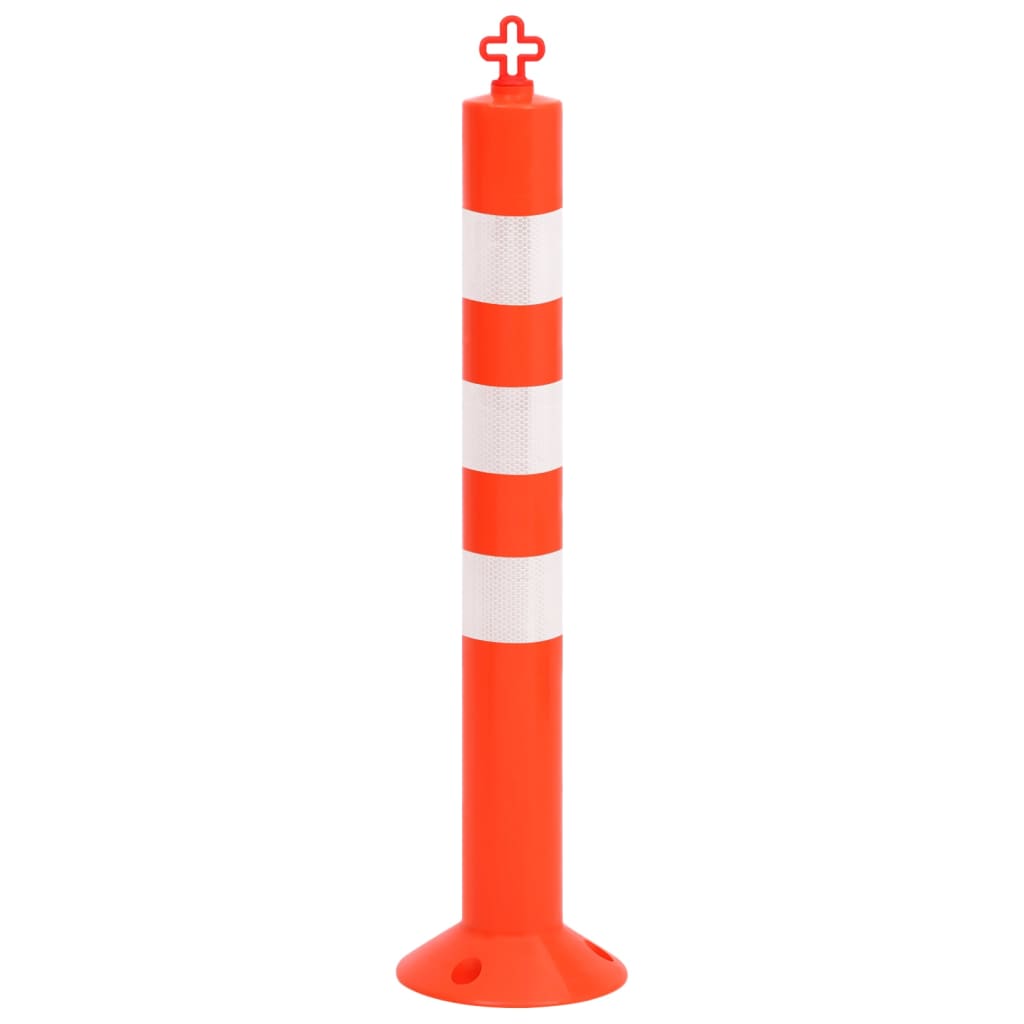 vidaXL Absperrpfosten 10 Stk. mit Kette 75 cm PE