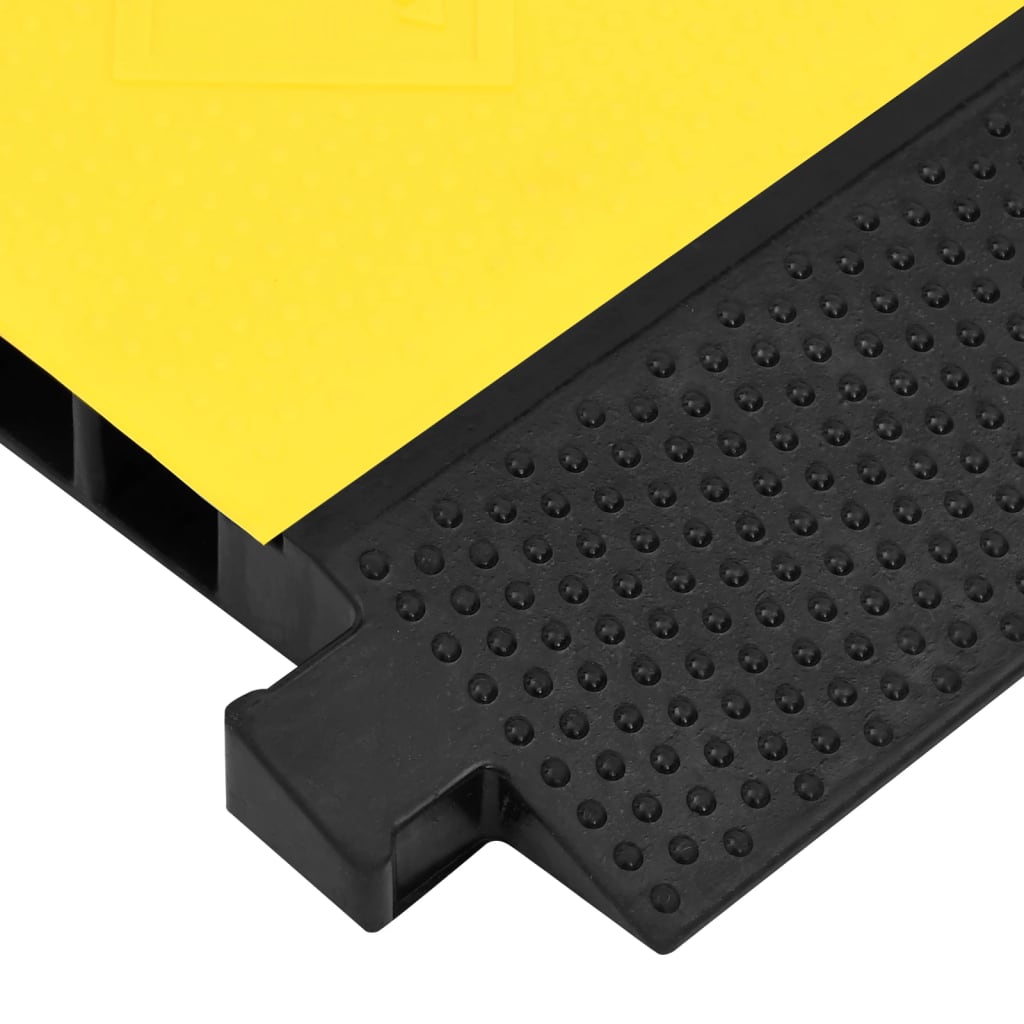 vidaXL Kabelbrücke 5 Kanäle Gummi 90 cm