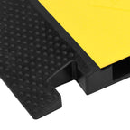 vidaXL Kabelbrücke 5 Kanäle Gummi 90 cm