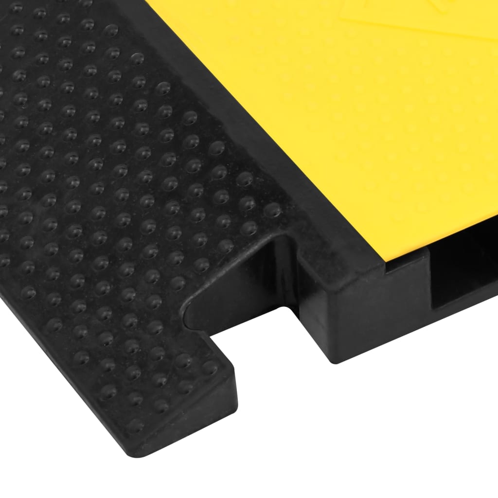 vidaXL Kabelbrücke 5 Kanäle Gummi 90 cm