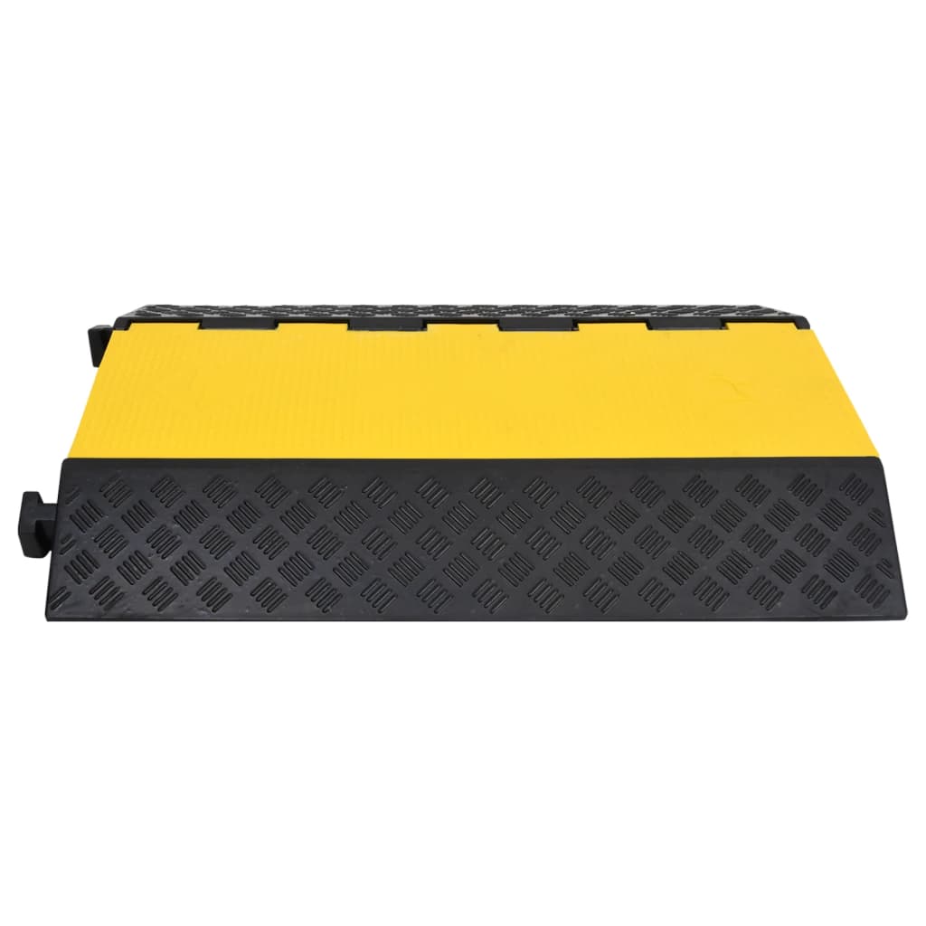 vidaXL Kabelbrücke 2 Kanäle Gummi 101,5 cm