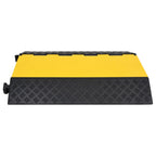 vidaXL Kabelbrücke 2 Kanäle Gummi 101,5 cm