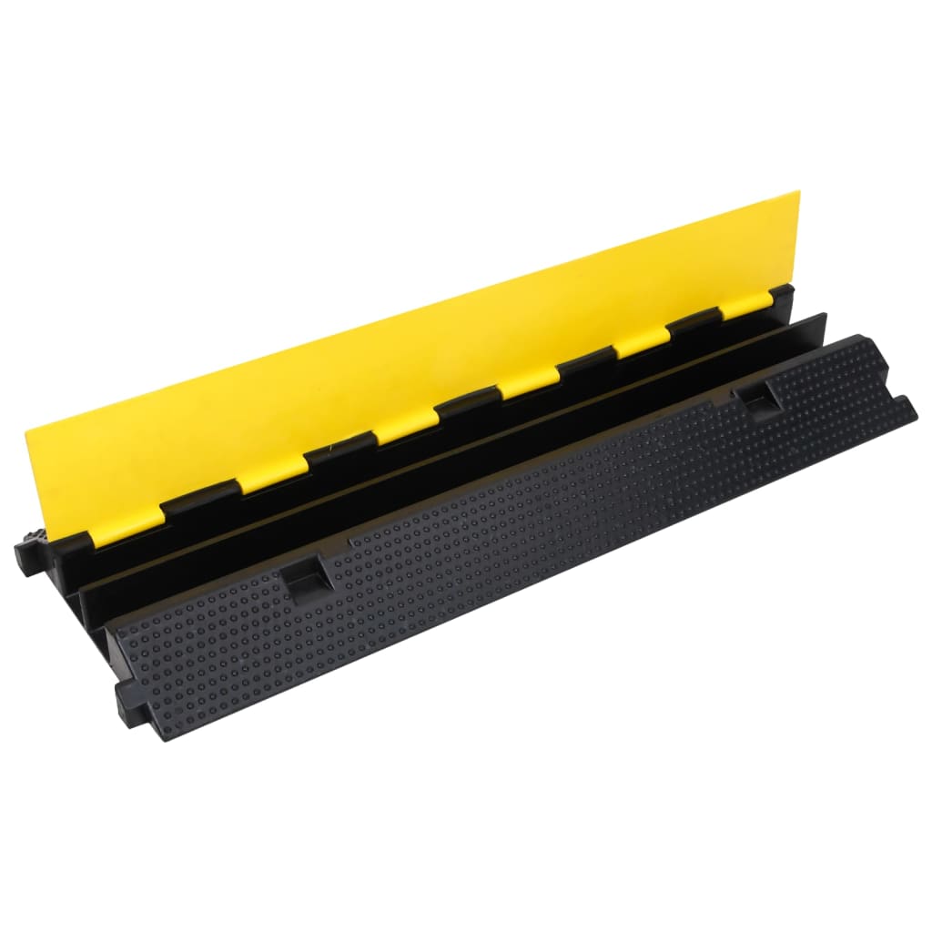 vidaXL Kabelbrücken 2 Stk. 2 Kanäle Gummi 100 cm