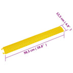 vidaXL Kabelbrücken 4 Stk. 98,5 cm Gelb