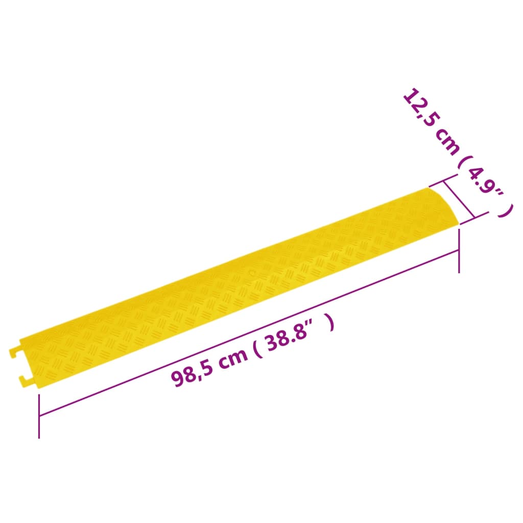 vidaXL Kabelbrücken 4 Stk. 98,5 cm Gelb