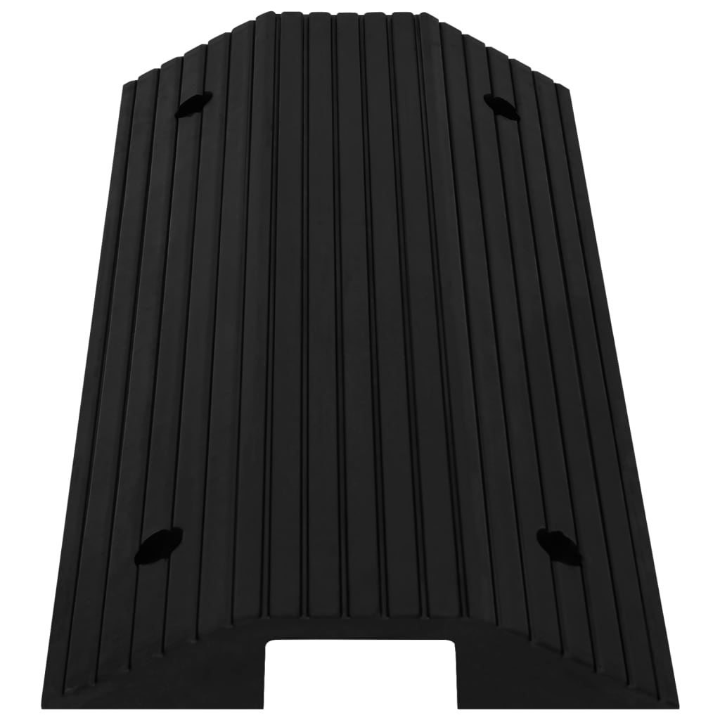 vidaXL Brückenschwellenrampen 2 Stk. 80x40x8 cm Gummi