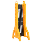 vidaXL Faltbare Verkehrsschranke Gelb und Schwarz 250x38x96 cm