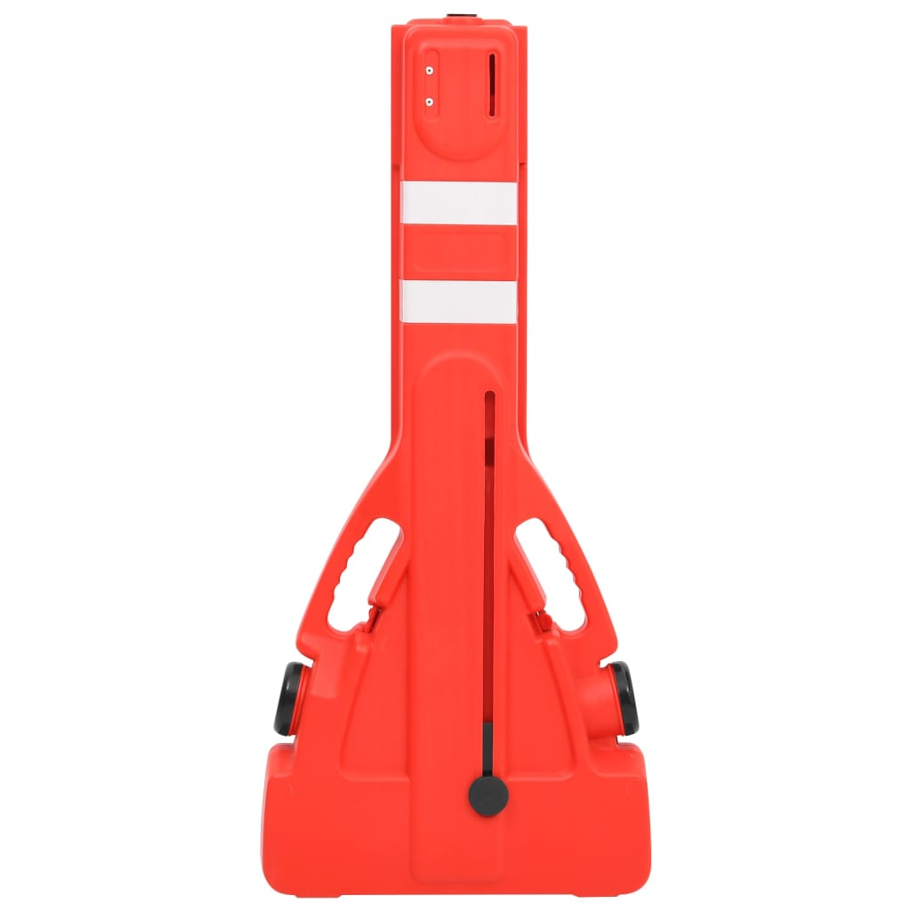 vidaXL Absperrgitter Faltbar Rot 210x50x105 cm