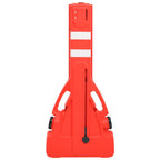 vidaXL Absperrgitter Faltbar Rot 210x50x105 cm