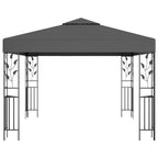 vidaXL Pavillon mit LED-Lichterkette Anthrazit