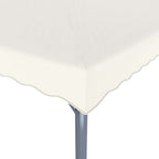 vidaXL Pavillon mit LED-Lichterkette 300x300 cm Cremeweiß Aluminium
