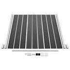 vidaXL Zaunelement Set WPC 353x186 cm Schwarz