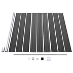 vidaXL Zaunelement Set WPC 353x186 cm Schwarz