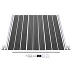 vidaXL Zaunelement Set WPC 446x(105-186) cm Schwarz