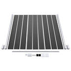 vidaXL Zaunelement Set WPC 619x(105-186) cm Schwarz