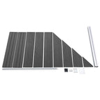 vidaXL Zaunelement Set WPC 1311x(105-186) cm Schwarz