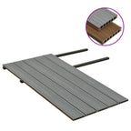 vidaXL WPC Terrassendielen mit Zubehör Braun und Grau 10 m² 2,2 m