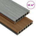 vidaXL WPC Terrassendielen mit Zubehör Braun und Grau 16 m² 2,2 m