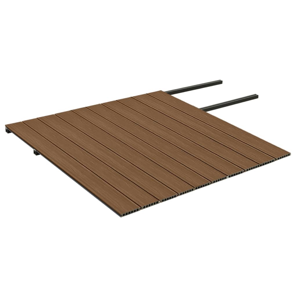 vidaXL WPC Terrassendielen mit Zubehör Braun und Grau 20 m² 2,2 m