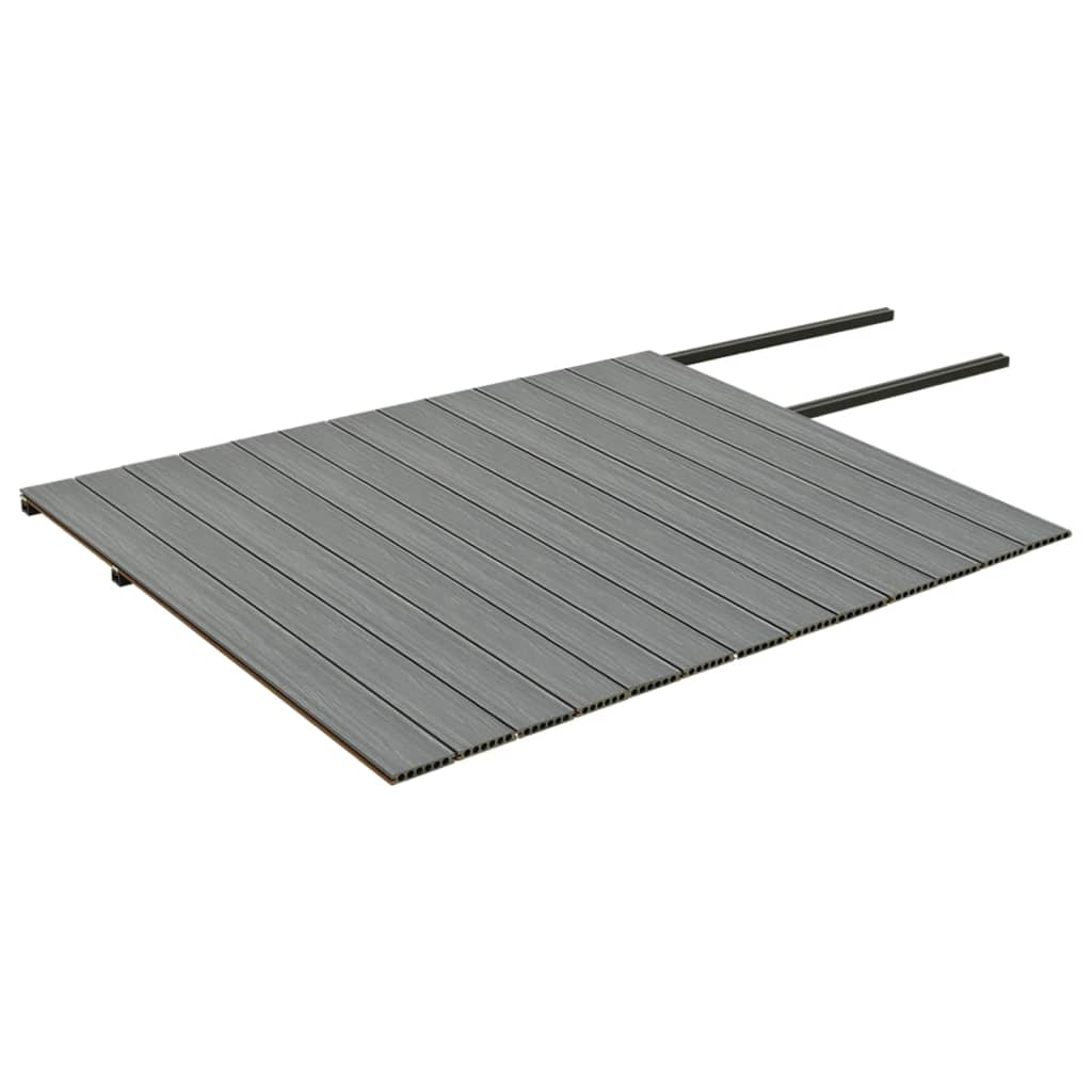 vidaXL WPC Terrassendielen mit Zubehör Braun und Grau 26 m² 2,2 m
