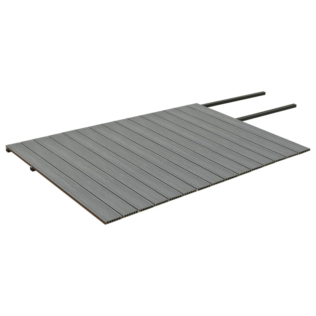 vidaXL WPC Terrassendielen mit Zubehör Braun und Grau 30 m² 2,2 m