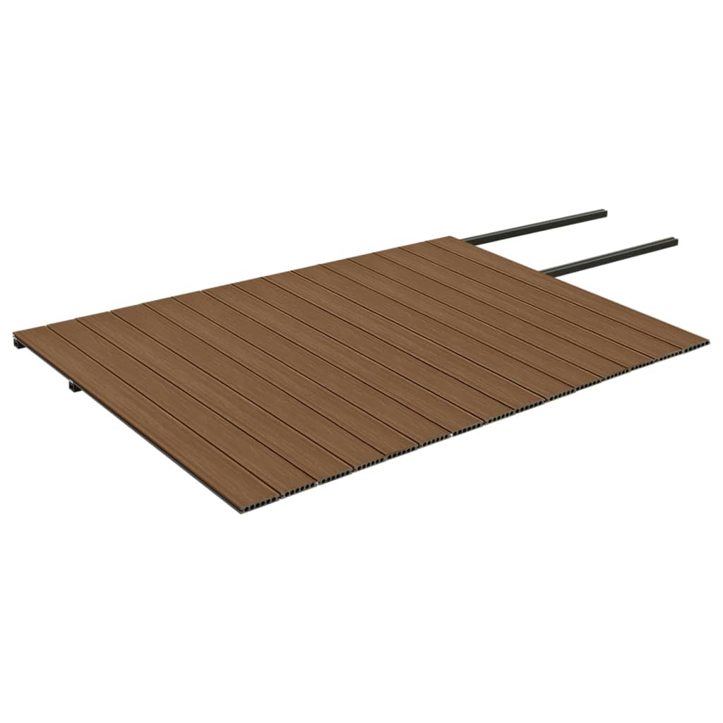 vidaXL WPC Terrassendielen mit Zubehör Braun und Grau 30 m² 2,2 m