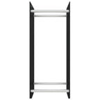 vidaXL Brennholzregal Schwarz 40x35x100 cm Hartglas