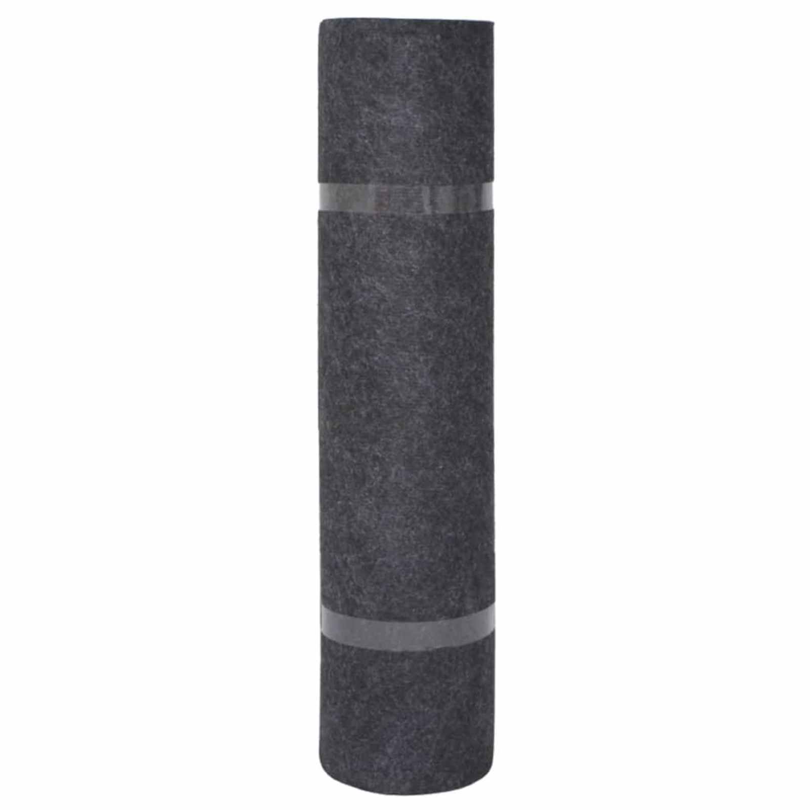 vidaXL Teppich Anthrazit 1,2 x 10 m Polyester