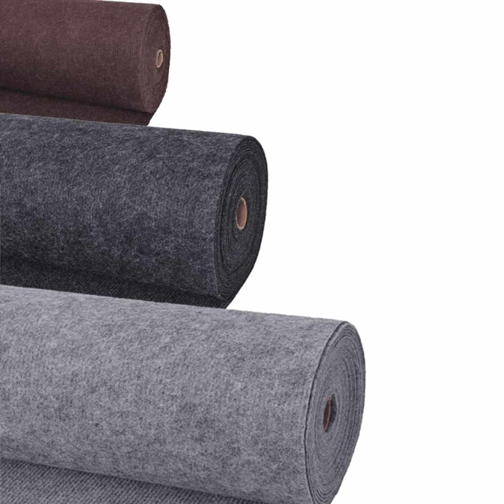 vidaXL Teppich Uni Grün 1,2 x 12 m Polyester