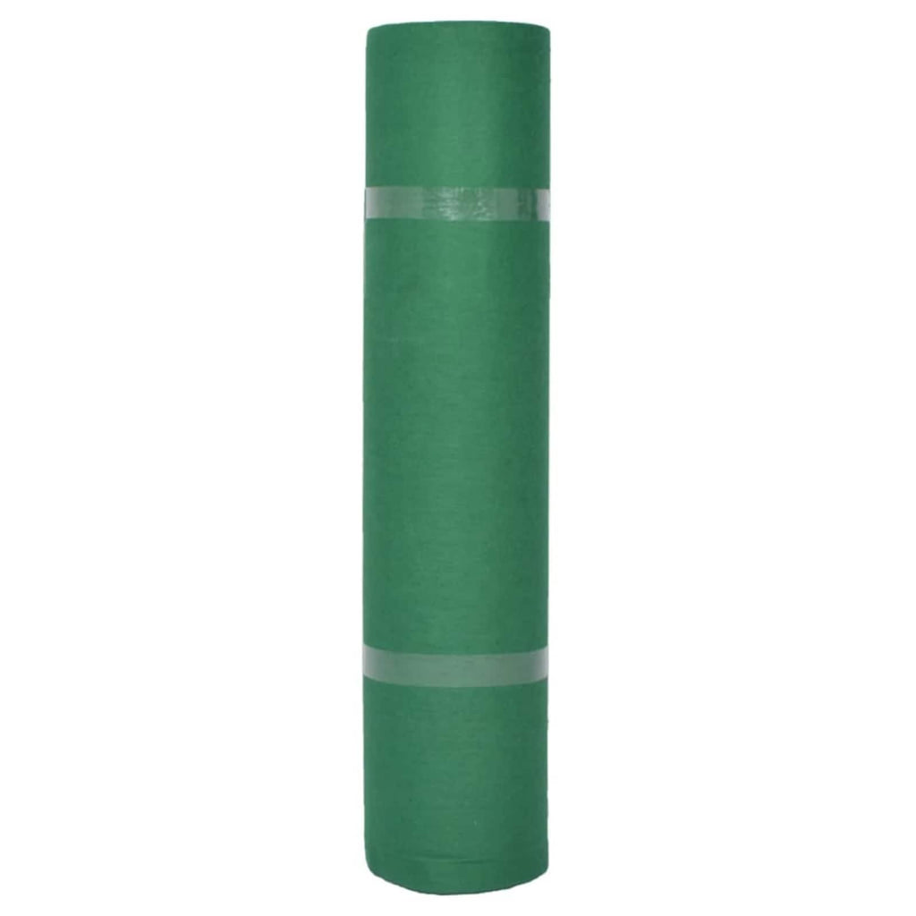 vidaXL Teppich Uni Grün 1,2 x 12 m Polyester