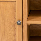 vidaXL TV-Schrank 110x35x44 cm Massivholz Eiche