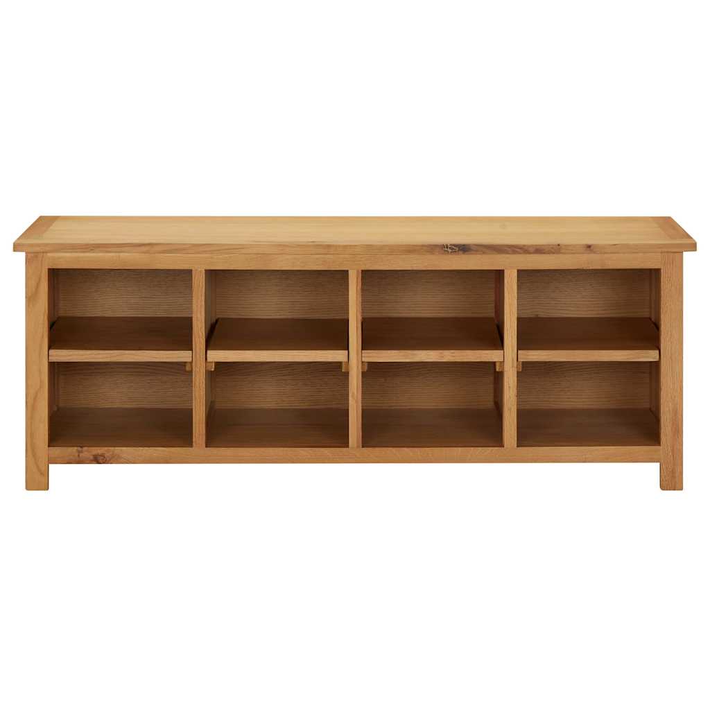 vidaXL Schuhregal 114x37x45 cm Massivholz Eiche