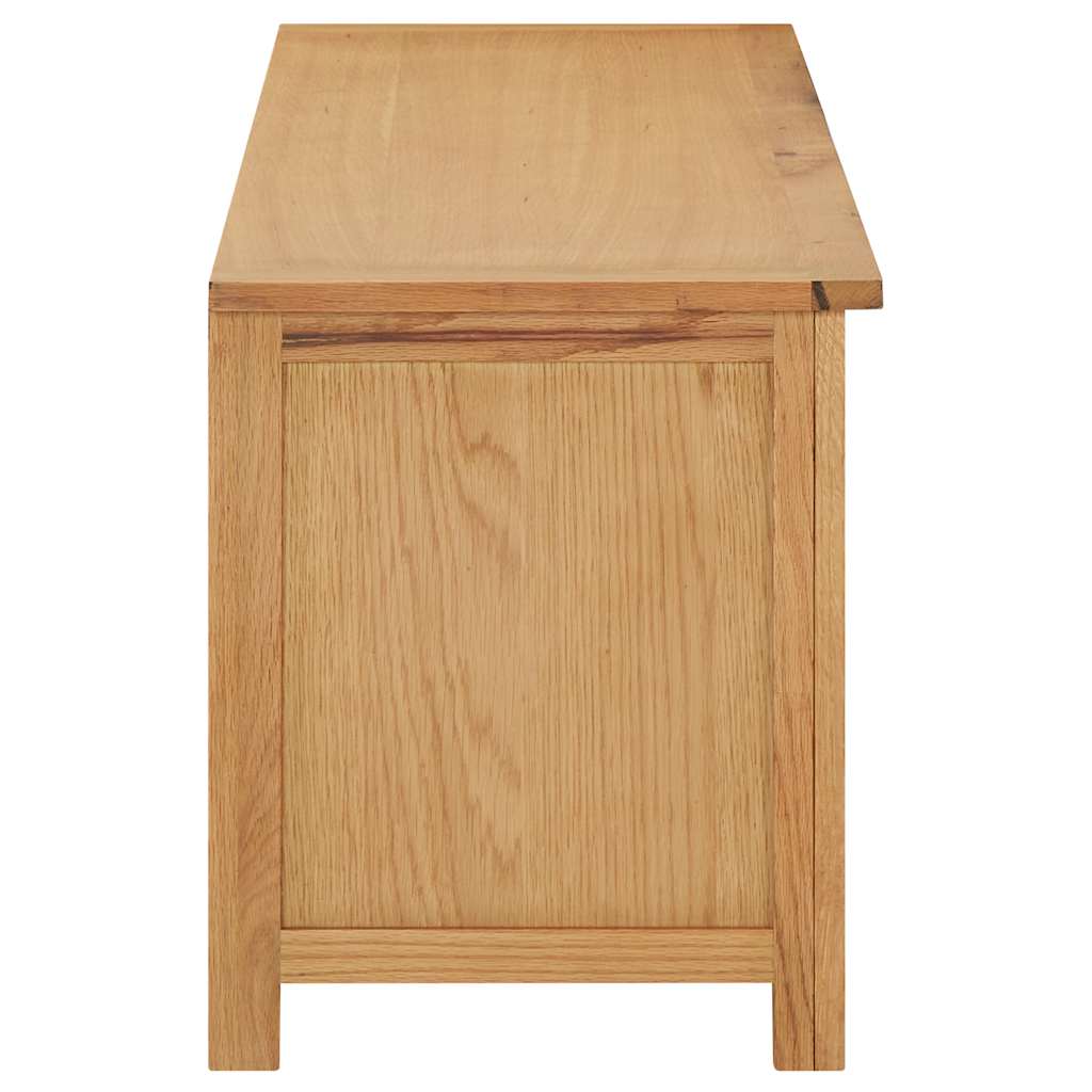 vidaXL Schuhregal 114x37x45 cm Massivholz Eiche