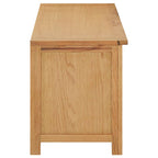 vidaXL Schuhregal 114x37x45 cm Massivholz Eiche