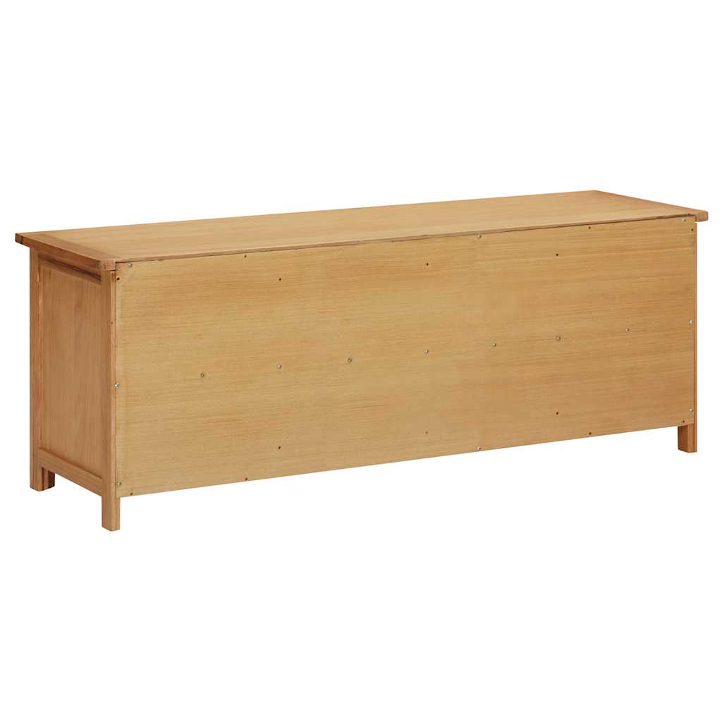vidaXL Schuhregal 114x37x45 cm Massivholz Eiche